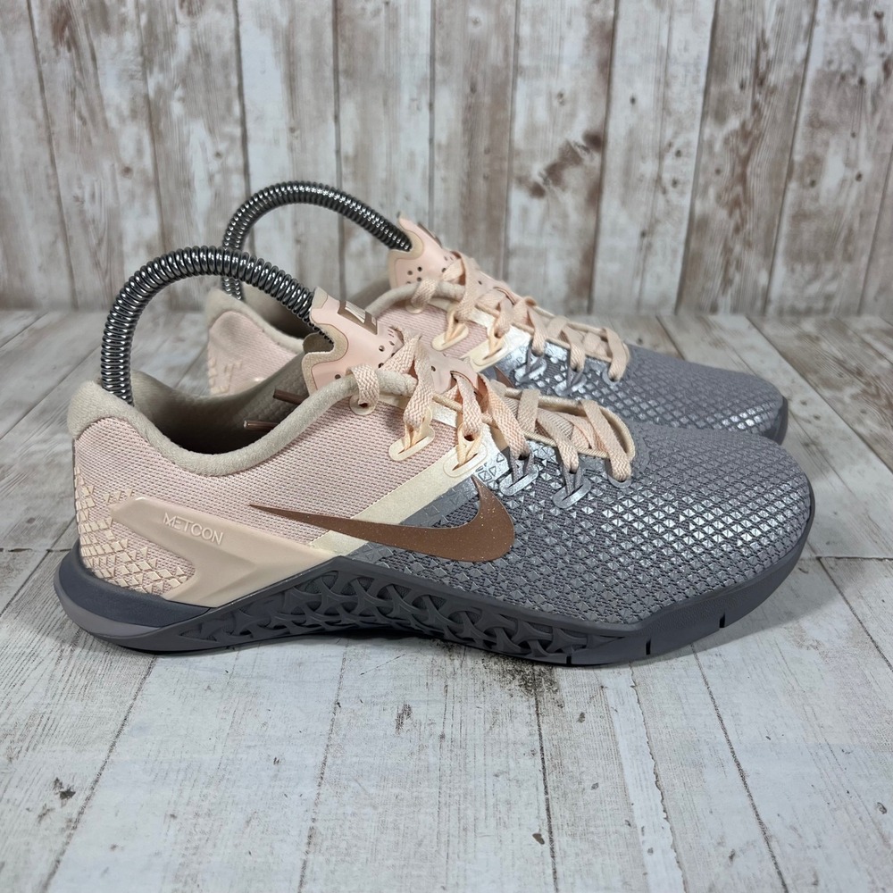 Nike Metcon 4 Womens Training Shoes Particle Beige Gunsmoke AV2252-001 Size 7